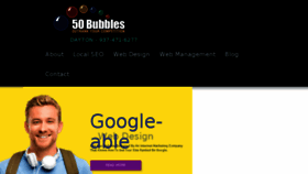 What 50bubbles.com website looked like in 2018 (6 years ago)