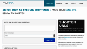 What 5x.to website looked like in 2018 (7 years ago)