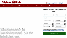 What 50plusz-klub.hu website looked like in 2018 (6 years ago)