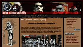 What 501st.de website looked like in 2018 (5 years ago)