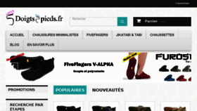 What 5doigts2pieds.fr website looked like in 2018 (5 years ago)
