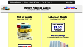 What 500labels.com website looked like in 2018 (5 years ago)