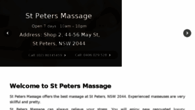 What 56stpetersmassage.com.au website looked like in 2018 (5 years ago)