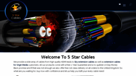 What 5starcables.com website looked like in 2018 (5 years ago)