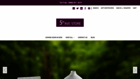 What 5thavestore.com website looked like in 2018 (5 years ago)