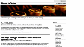 What 50anosdetextos.com.br website looked like in 2018 (5 years ago)