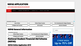 What 50nsfasapplication.co.za website looked like in 2018 (5 years ago)