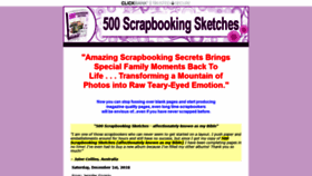 What 500scrapbookingsketches.com website looked like in 2018 (5 years ago)