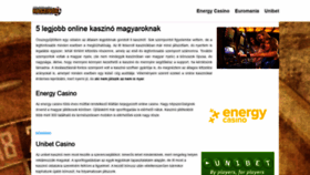 What 5legjobbonlinekaszino.com website looked like in 2018 (5 years ago)