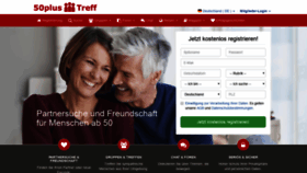 What 50plus-treff.de website looked like in 2019 (5 years ago)