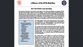 What 567thbattalion.com website looked like in 2019 (4 years ago)