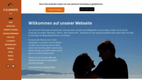 What 5-elemente.org website looked like in 2019 (4 years ago)
