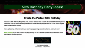 What 50th-birthday-party-ideas.com website looked like in 2019 (4 years ago)