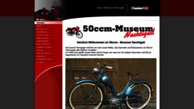 What 50ccm-museum.de website looked like in 2019 (4 years ago)