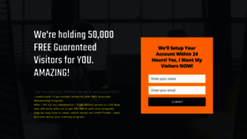 What 50000freevisitors.com website looked like in 2019 (4 years ago)