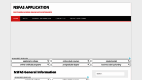 What 50nsfasapplication.co.za website looked like in 2019 (4 years ago)