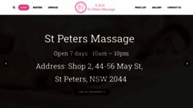 What 56stpetersmassage.com.au website looked like in 2019 (4 years ago)
