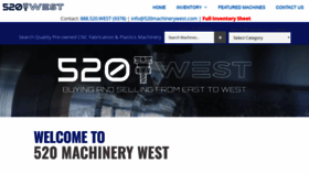 What 520machinerywest.com website looked like in 2019 (4 years ago)