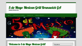 What 5demayomexicangrill.com website looked like in 2020 (4 years ago)
