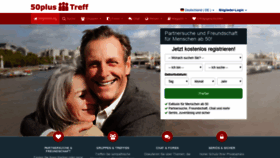 What 50plus-treff.de website looked like in 2020 (4 years ago)