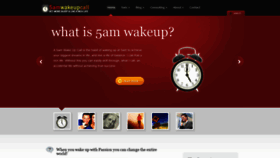 What 5amwakeupcall.com website looked like in 2020 (4 years ago)