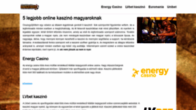 What 5legjobbonlinekaszino.com website looked like in 2020 (4 years ago)