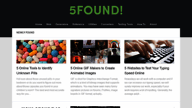What 5found.com website looked like in 2020 (3 years ago)