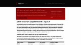 What 500euro.net website looked like in 2020 (3 years ago)