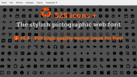 What 525icons.com website looked like in 2020 (3 years ago)