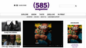 What 585mag.com website looked like in 2020 (3 years ago)