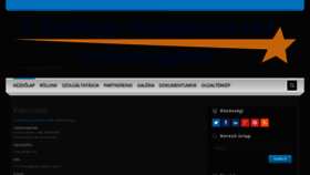 What 5csillagautoszerviz.hu website looked like in 2020 (3 years ago)
