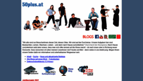 What 50plus.at website looked like in 2020 (3 years ago)