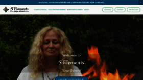 What 5elementsyoga.com website looked like in 2020 (3 years ago)