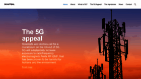 What 5gappeal.eu website looked like in 2020 (3 years ago)
