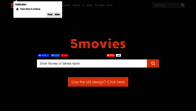 What 5movies.cloud website looked like in 2020 (3 years ago)