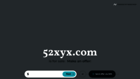 What 52xyx.com website looked like in 2020 (3 years ago)