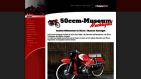 What 50ccm-museum.de website looked like in 2020 (3 years ago)