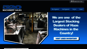 What 520machinerywest.com website looked like in 2021 (3 years ago)