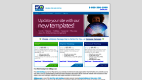 What 50megs.com website looked like in 2021 (3 years ago)