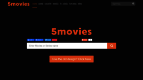 What 5movies.pw website looked like in 2021 (3 years ago)