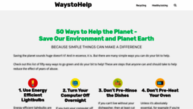 What 50waystohelp.com website looked like in 2021 (2 years ago)