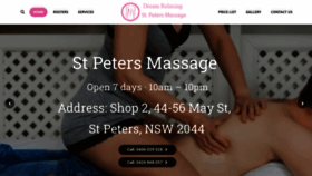 What 56stpetersmassage.com.au website looked like in 2022 (1 year ago)
