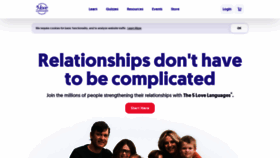 What 5lovelanguages.com website looked like in 2023 (1 year ago)