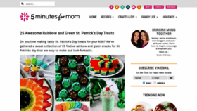 What 5minutesformom.com website looked like in 2023 (1 year ago)