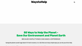 What 50waystohelp.com website looked like in 2023 (1 year ago)