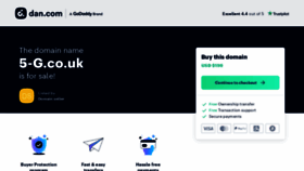 What 5-g.co.uk website looked like in 2023 (This year)