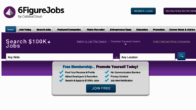 What 6figurejobs.com website looked like in 2013 (11 years ago)