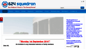What 624squadron.org website looked like in 2014 (9 years ago)
