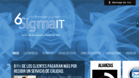 What 6sigmait.com website looked like in 2015 (9 years ago)