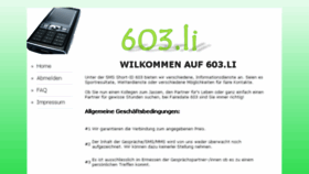 What 603.li website looked like in 2015 (9 years ago)